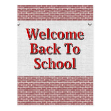 Welcome Back To School Post Card