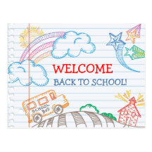 Welcome Back to School Postcard
