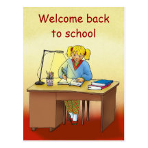 Welcome back to school - Postcard