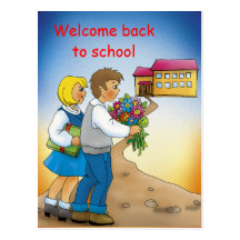 Welcome back to school - Postcard