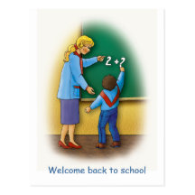 Welcome back to school - Postcard