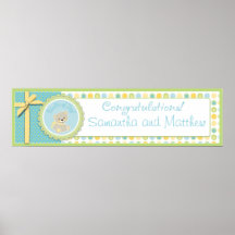 Welcome Bear Banner Print