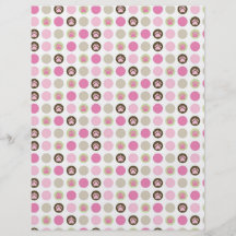 Welcome Bear Girl Dual-sided Scrapbook Paper Flyer