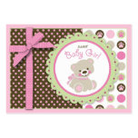 Welcome Bear Girl Gift Tag business cards