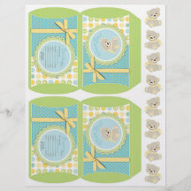 Welcome Bear Mini Puff Box Personalized Flyer