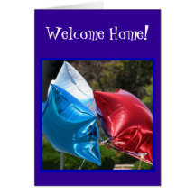 Welcome Home Balloons greeting card