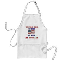 Welcome Home Flag Apron