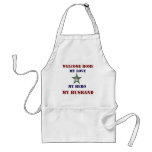 Welcome Home Green Apron