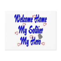 Welcome Home My Soldier My Hero Postcards
