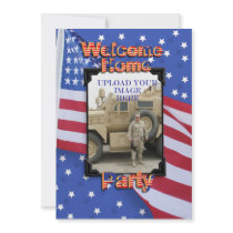 Welcome Home Party invitation Military