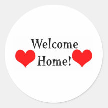 Welcome Home Round Sticker