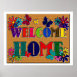 Welcome Home Sign Print
