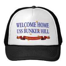 Welcome Home USS Bunker Hill Trucker Hat