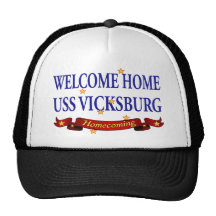 Welcome Home USS Vicksburg Mesh Hats