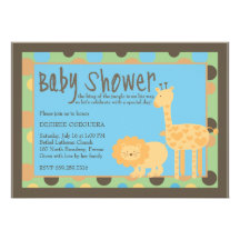 Welcome Jungle King Baby Shower Announcements
