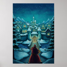 welcome santa holiday poster