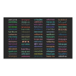 Welcome Stickers : 80 Languages / Black
