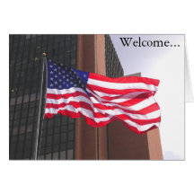 Welcome to America!  Congratualtions/Citizenship Greeting Card