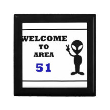 Welcome To Area 51 Jewelry Boxes