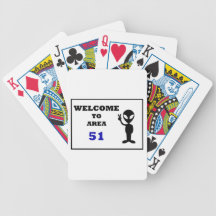 Welcome To Area 51 Playing Cards