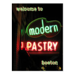 Welcome To Boston - neon Post Card