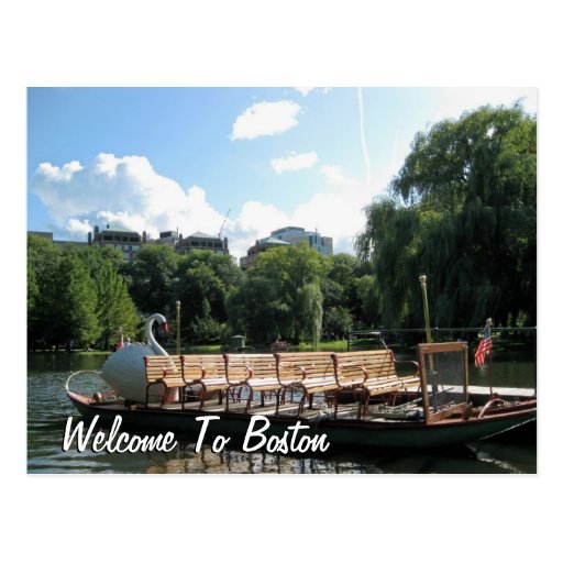 Welcome To Boston Post Card