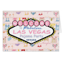 Welcome to Fabulous Las Vegas Pajama Party Card