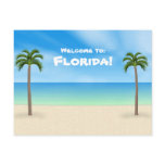 Welcome to Florida: Beach Scene Postcard