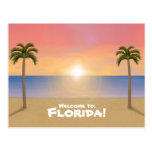 Welcome to Florida: Beach Scene Postcard