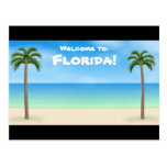 Welcome to Florida: Beach Scene Postcard