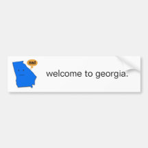welcome to georgia. bumper stickers