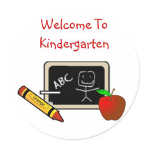 Welcome To Kindergarten Stickers