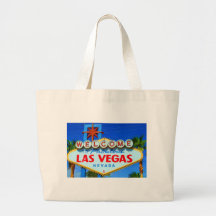 Welcome to Las Vegas Sign Canvas Bag