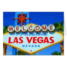 Welcome to Las Vegas Sign Greeting Card