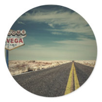 Welcome to Las Vegas Round Sticker