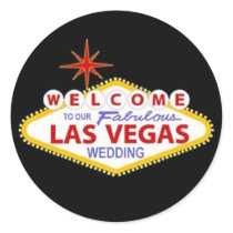 Welcome To Our Fabulous Las Vegas Wedding Sticker
