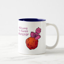 Welcome to planet monster mug