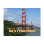 Welcome to San Francisco - Golden Gate Bridge Post Card