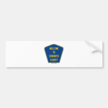 Welcome To Senioritis County (Sign Humour) Bumper Sticker