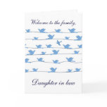 Welcome to the family,, Daughter in law Greeting Cards