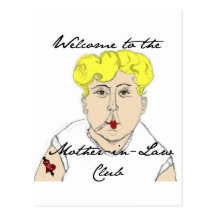 Welcome to the Mother in Law Club Postcard