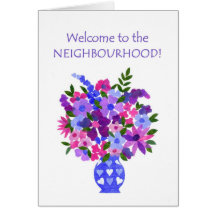 Welcome to the Neighbourhood Card - Flower Power