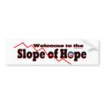 Welcome to the Slope of Hope Bumper Sticker