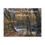 Welcome To Wisconsin In The Fall Postcard