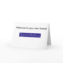 Welcome to your new home card