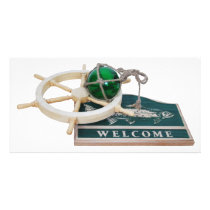 WelcomeNautical042509a Custom Photo Card