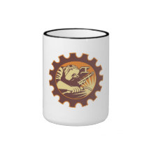Welder Worker Welding Torch Retro Coffee Mugs