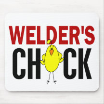 Welder's Chick Mouse Pads