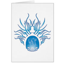 Welding Skull Greeting Cards
