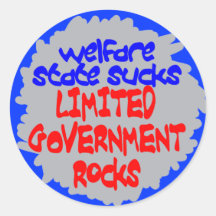 Welfare State Sucks Stickers